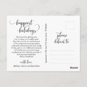 ミニモダンマリメリースの家族写真 ポストカード (裏面)