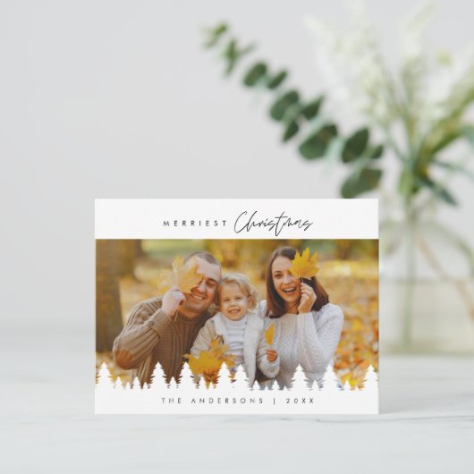 ミニモダンマリメリースの家族写真 ポストカード (スタンド正面)