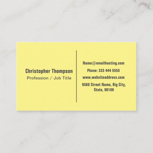 ミニモダンマリ淡い色のスト名とイニシャル 名刺 (裏面)