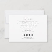 ミニモダンマル脚本ビジネスロゴ サンキューカード (裏面)