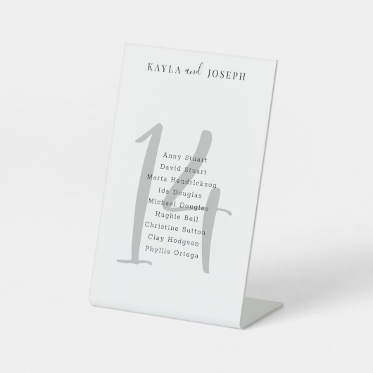 ミニモダンマ結婚リスト表14 台座サイン (正面)