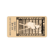 ミニモダンヴィンテージ蔵書票パーソナライズされた