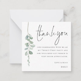 ミニユーカリ写真第21回感謝 ノートカード