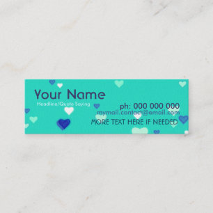 ミニラブハート連絡プロファイルカード コーリングカード