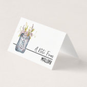 ミニランチボックスカーパーソナライズされたド🍎お名前 名刺 (正面)