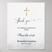 ミニリストスクリプトデザートテーブルデコール記号 ポスター (正面)