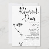 ミニリモダンストシンプルの結婚リハーサル 招待状 (正面)