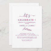 ミニリーフ | ボーホー クリーム お祝いしよう 招待状 (正面/裏面)