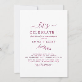 ミニリーフ | ボーホー クリーム お祝いしよう 招待状