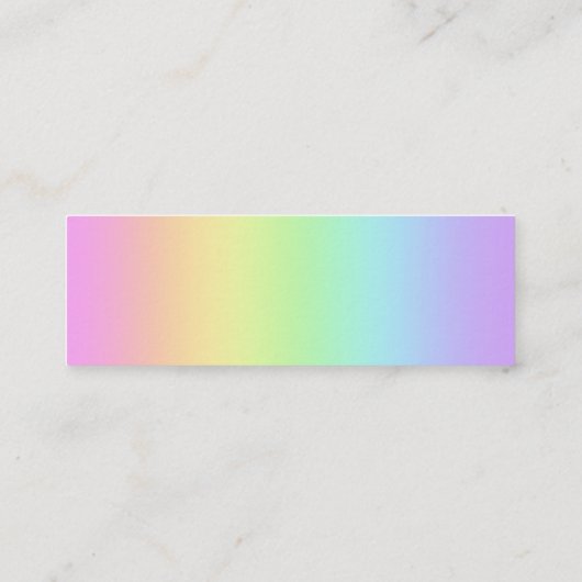 ミニレインボーグラディエントの名刺 スキニー名刺 (裏面)