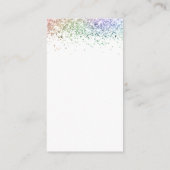 ミニレインボーグリッターQRコード結婚の詳細 エンクロージャーカード (裏面)