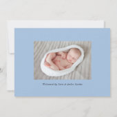 ミニレインボーベビー誕生のお知らせ 案内状 (裏面)