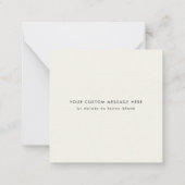 ミニレインボーモダンメリークリスマス ノートカード (裏面)