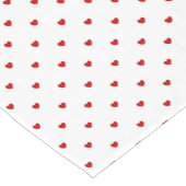 ミニレッドベルベットハート ショートテーブルランナー (コーナー)