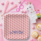 ミニレッドロブスターズホワイトメインブルーロブスタローカル ペーパープレート (パーティー)