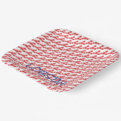 ミニレッドロブスターズホワイトメインブルーロブスタローカル ペーパープレート (傾斜あり)