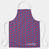 ミニレッドロブスターブルーメーンロブスタ魚釣りエプロン エプロン (正面)