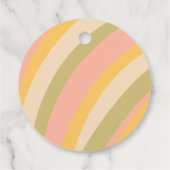 ミニレトロサンシャイン男の赤ちゃんシャワーサンキュー フェイバータグ (裏面)