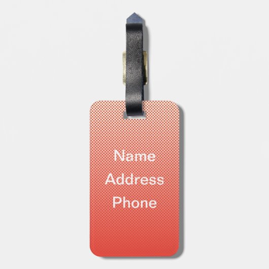 ミニロビン ラゲッジタグ (裏面縦)