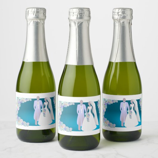 ミニワきらめくインのラベル！ スパークリングワインラベル (ボトル)