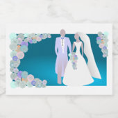 ミニワきらめくインのラベル！ スパークリングワインラベル (シングルラベル)