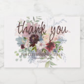 ミニワきらめくインボトルラベルありがとう スパークリングワインラベル (シングルラベル)