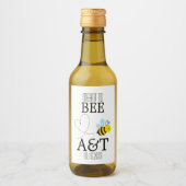 ミニワインのミニワインラベルをボトルする ワインラベル (正面)