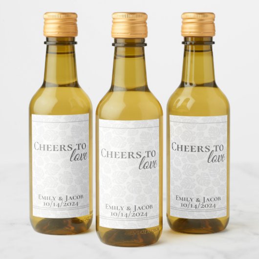 ミニワインボトル 恋愛に乾杯 ワインラベル (ボトル)