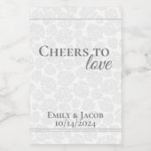 ミニワインボトル 恋愛に乾杯 ワインラベル (シングルラベル)