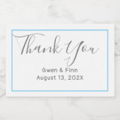 ミニワインラベルきらめくありがとう スパークリングワインラベル (シングルラベル)