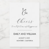 ミニワフォーマルイエレガントンボトルラベル ワインラベル (シングルラベル)