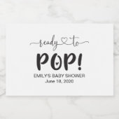 ミニワポップ・アートのインきらめくボトルラベル スパークリングワインラベル (シングルラベル)