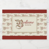 ミニワ信じイきらめくンラベル スパークリングワインラベル (シングルラベル)