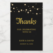 ミニワ輝くインラベルに感謝 ワインラベル (シングルラベル)