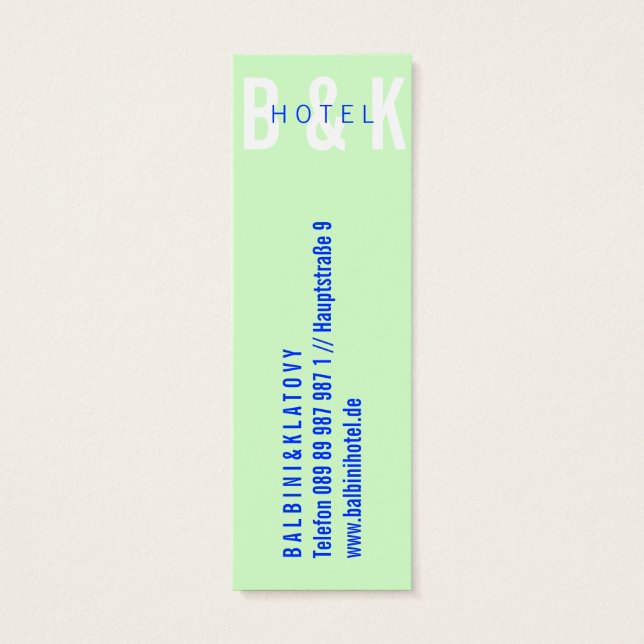 ミニヴィステンカルテンホテル (裏面)