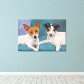 ミニーとデイジー キャンバスプリント (インサイチュ (ウッドフロア))