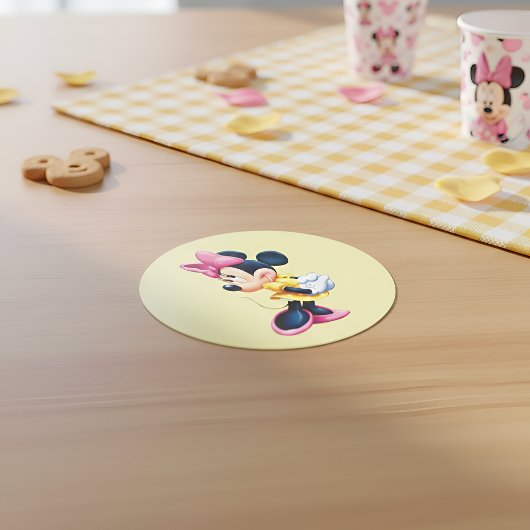 ミニーステッカー ラウンドシール