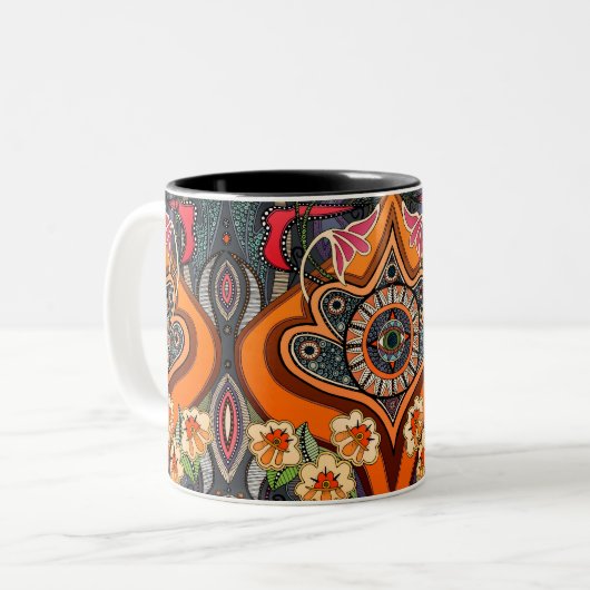 ミニースートツートーンコーヒーマグ ツートーンマグカップ (正面左)