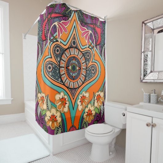 ミニーパープルシャワーカーテン シャワーカーテン (インサイチュ)