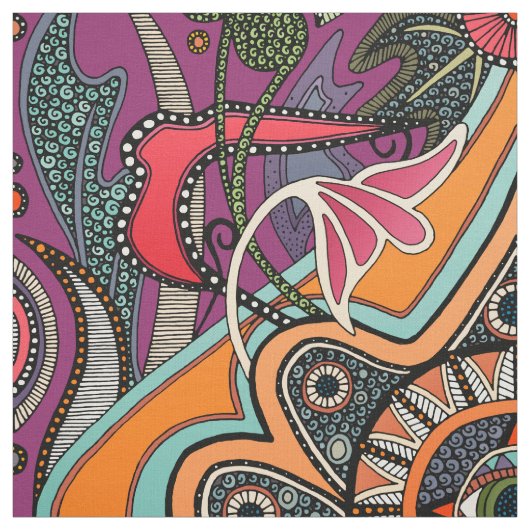 ミニーパープル生地 ファブリック (見本)