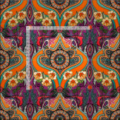 ミニーパープル生地 ファブリック (タイル)