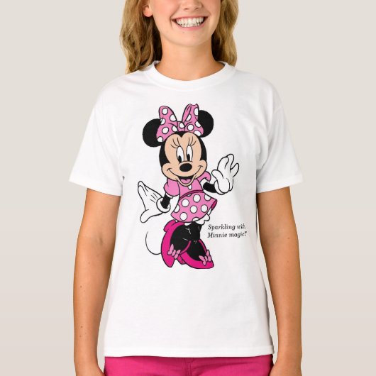 ミニーマウス ガールズ Tシャツ (正面)