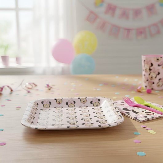 ミニー紙プレート ペーパープレート