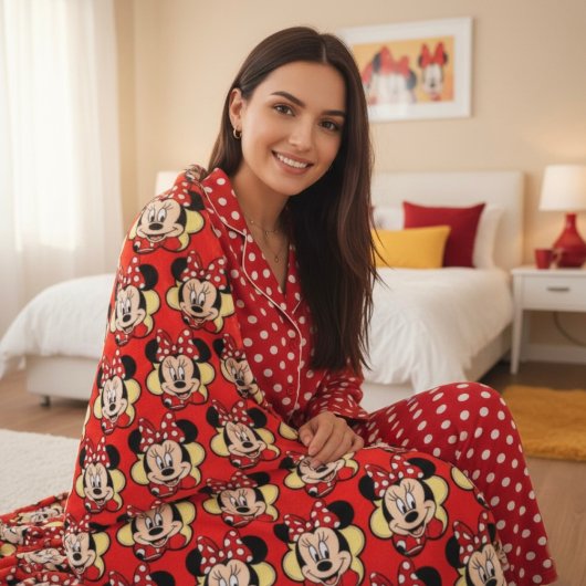 ミニー フリースブランケット