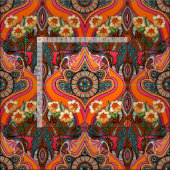 ミニー・ヘナ織物 ファブリック (タイル)