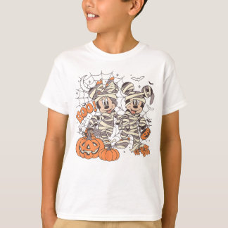 ミニー マウス ハロウィン おばけ ミイラ 友達 フレンズ 面白い Tシャツ