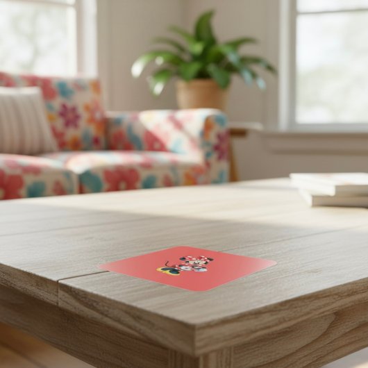 ミニー 楕円形シール