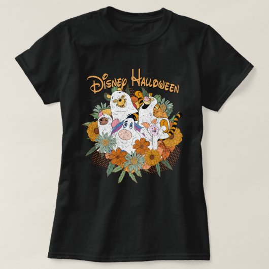 ミニーpooh幽霊フローラ tシャツ (デザイン正面)