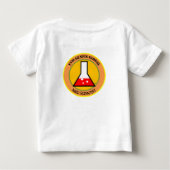 ミニ不機嫌の科学者のTシャツ ベビーTシャツ (裏面)