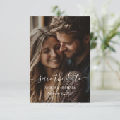 ミニ写真フラットセーブザデートカード セーブザデート (スタンド正面)